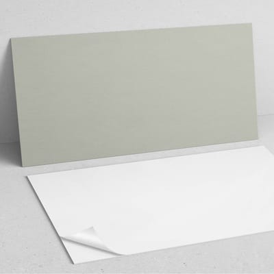 Coloray Wandpanelen Zelfklevend - Kleur grijsgroen PVC Wandpaneel - 100 cm x 50 cm - Groente Wandbekleding Zelfklevend - 1 stuk - Eénkleurige Wandpanelen Zelfklevend - Wandpanelen Keuken - Wandpaneel Badkamer