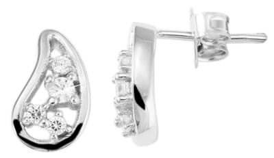 AKZENT Akzent damesoorbel "Vani" van 925 Sterlingzilver, gerhodineerd, duurzaam