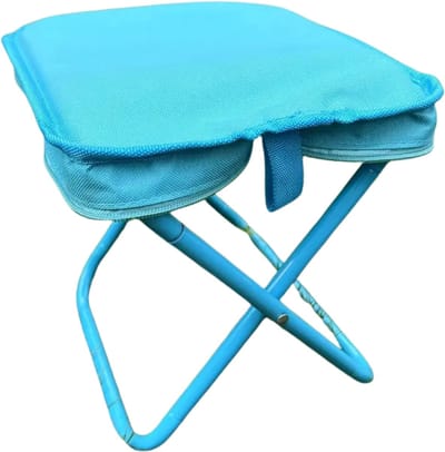Bovista Strandstoel Opvouwbaar - Inklapbaar - Met Rugleuning - Volwassenen - Folding chair - Beach - Camping - Blauw