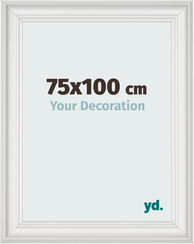 Your Decoration - Fotolijst 75x100 cm - MDF - Wit Geveegd - Lazio