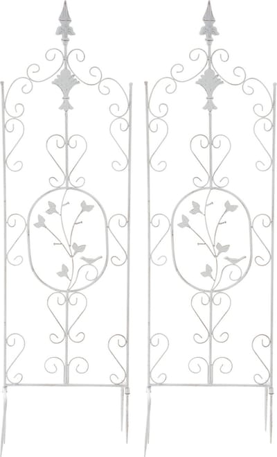 CLP Burgus Set van 2 Klimplantrek - Trellis voor klimplanten - antiek/wit