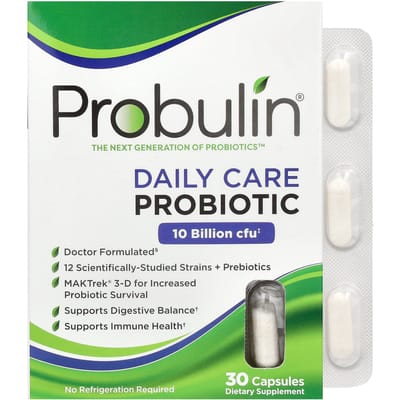 Probulin, soin quotidien, probiotique, 10 milliards d'UFC, 30 capsules