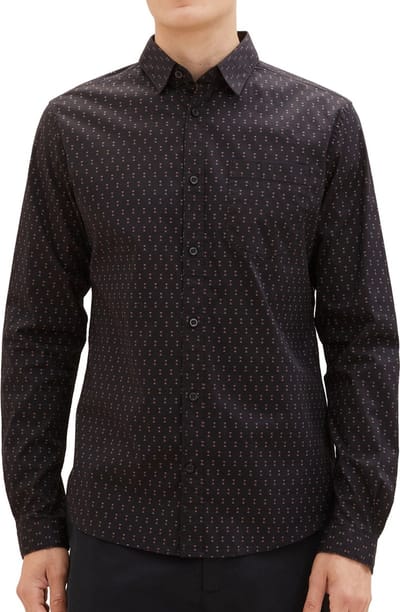 Tom Tailor - Lange mouw overhemd - Heren - XL - Zwart - Katoen - 1039916