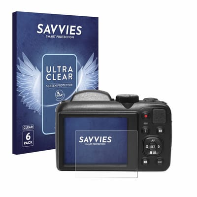 Savvies - Screenprotector voor Kodak Pixpro AZ255 - Folie Beschermfolie transparant 6 Stuks