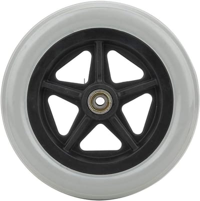 Rolstoel Voorwielen - Loopstoel Wielen - Mobiliteit Hulpmiddel - Duurzaam Rubber - 7 Inch Diameter - Grijs