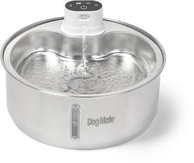 Dog Mate - Drinkfontein Hond - 8 Liter - RVS - Draadloos & Automatisch met Bewegingssensor