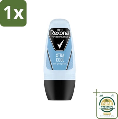 1 x Rexona Men - Fresh Xtra Cool - Deo Roll-on - Anti-Perspirant - 50 ml- Deodorant Voor Mannen - Anti-perspirant - Zweetbescherming - Frisheid - Citrusgeur
