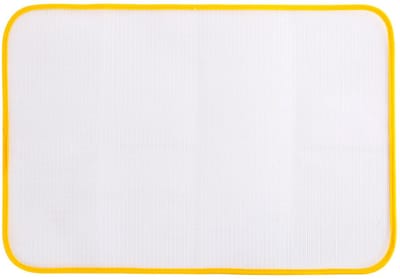 2 Stuks Strijkbeschermdoek Geel – Hittebestendig Strijkmat Mesh voor Kleding – Beschermt Tegen Glans en Brandplekken – 40x60 cm