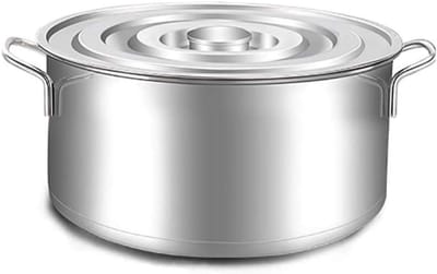 Roestvrijstalen Soeppan - Kookpot Brouwpot - Grote Keukenmaaltijden - Grote Capaciteit 40L - 50x28cm - Zilver