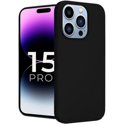 ShieldCase telefoonhoesje geschikt voor Apple iPhone 15 Pro Ultra thin case - optimale bescherming - dun design - zwart