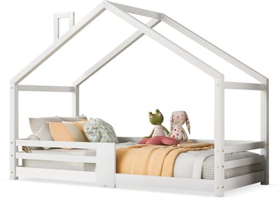 Massief Houten Huisbed - 90x200 - Kinderkamer