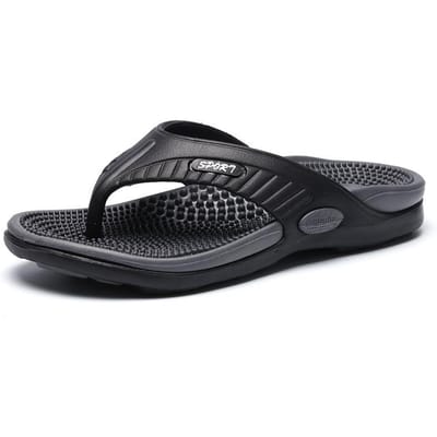 Essentieel voor Trendy Mannen! Heren Slippers Massagezool—Zacht, Antislip, Ideaal voor Strand-tot-Straat Stijl 40 zwart