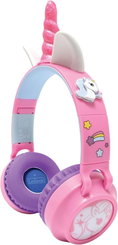 3D Unicorn design Bluetooth® en Bedrade Opvouwbare Koptelefoon met veilige volumebeperking