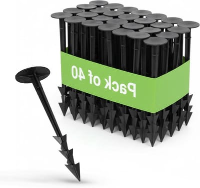 Grondankers - Haringen Tuin - Bevestigen Vliesdoek - Extreem Stevig - 40 Stuks - Zwart