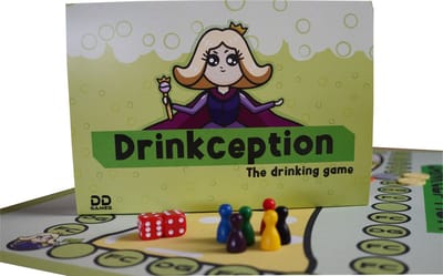 Drinkception - drankspel - drankspellen - drinkspel - dobbelspel - partyspel