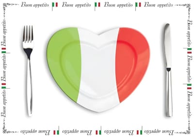 Papieren placemats Italie 10 stuks