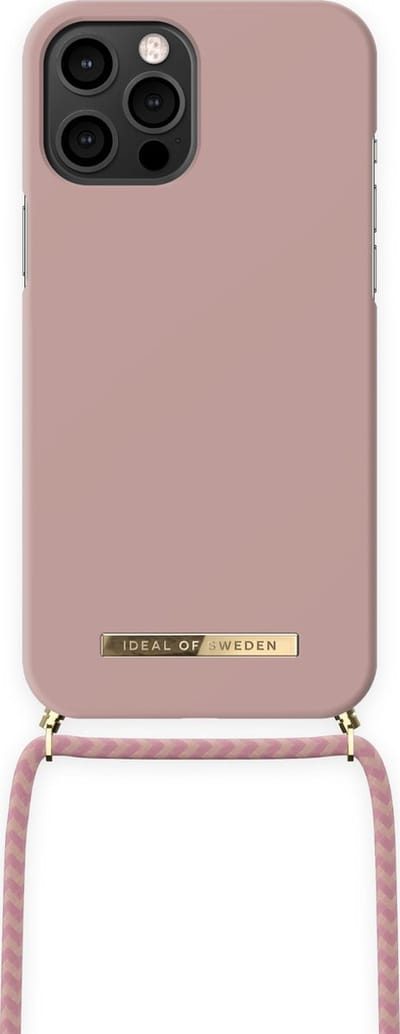 iDeal of Sweden Hoesje Met Koord Geschikt voor iPhone 12 Pro Max - iDeal of Sweden Ordinary Necklace Case - roze