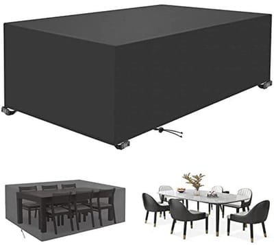 Afdekzeil voor tuinmeubelen - 165 x 120 x 90 cm - Waterdicht en UV-bestendig met trekkoord