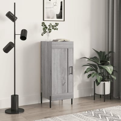 vidaXL - Dressoir - 34,5x34x90 - cm - bewerkt - hout - grijs - sonoma - eikenkleurig