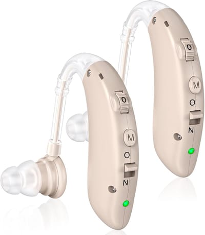 Fokelyi-Gehoorapparaat - 2 Stuks - Gehoorapparaat - Oplaadbaar met kabel - Gehoorversterker oplaadbaar-Gehoorversterke-kleur