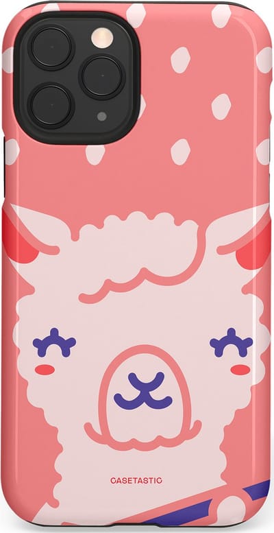Casetastic Hoesje Geschikt voor Apple iPhone 11 Pro - Stijlvolle Beschermende Duo-layer Case - Lama beat