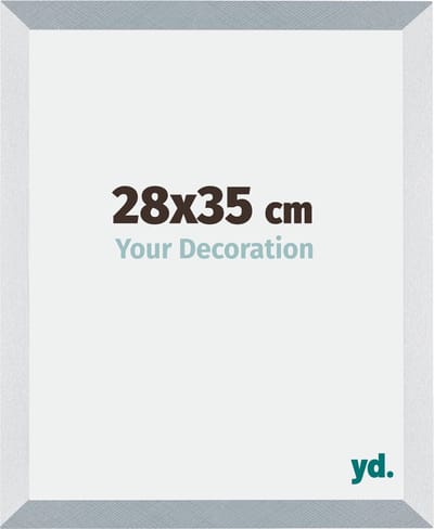 Your Decoration - Fotolijst 28x35 cm - MDF - Aluminium Geborsteld - Mura