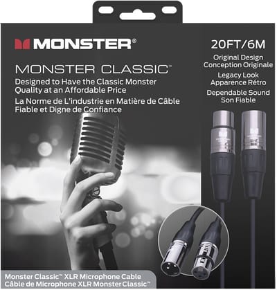 Monster Cable Classic XLR Microfoonkabel 6 Meter 600501