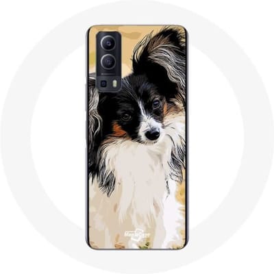 Case Vivo Y72 Continental Miniatuurspaniël Papillon Hondenras