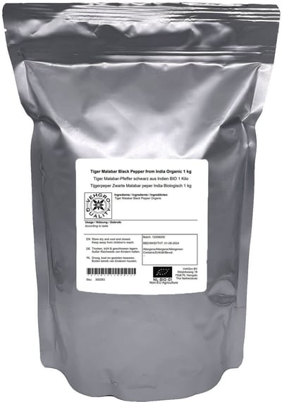 Zwarte Malabar Peper India - 1 Kg - Holyflavours
