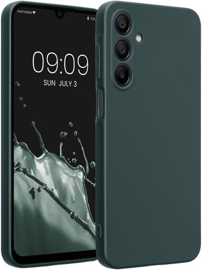 kwmobile metallic telefoonhoesje van TPU - geschikt voor Samsung Galaxy A16 5G - Flexible case voor smartphone - In metallic petrol