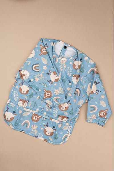 Baby Slab met Lange Mouwen - Diertjes Blauw - MEDIUM - 2 t/m 3 Jaar