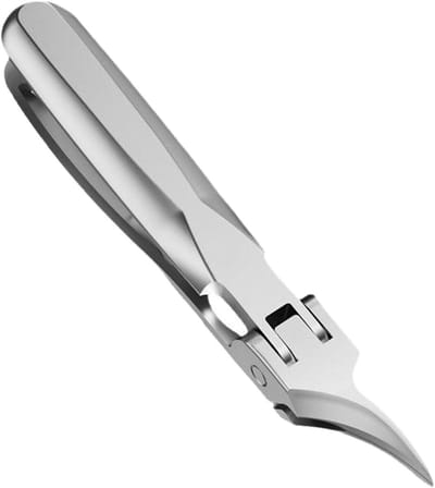 Nagelknipper Roestvrij Staal - Teennagel Knipper - Nagelverzorging Thuis - Ergonomische Antislip Grip - 10 cm - Zilver