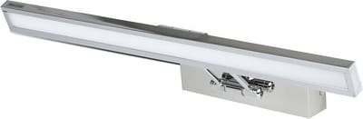 LED Spiegelverlichting - Schilderijverlichting - Viron Quala - 8W - Natuurlijk Wit 4000K - Mat Chroom - Aluminium