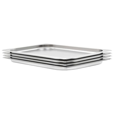 vidaXL - Gastronormbakken - 4 - st - GN - 1/1 - 20 - mm - roestvrij - staal