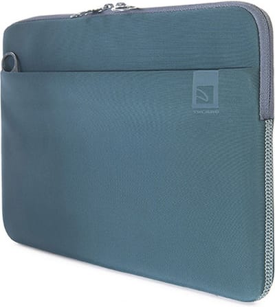 Tucano Top Sleeve MacBook Pro/Air/Neo 13 – 4mm Dik Neopreen Constructie – Voorvak voor Accessoires – Anti-Slip Systeem - Blauw