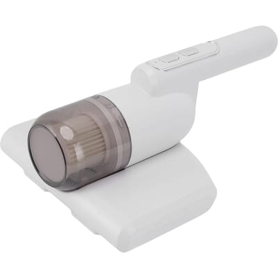 Aspirateur de lit 10000Pa Sans fil Rechargeable USB Aspirateur à main Nettoyeur Profond pour Matelas Canapé Tapis white