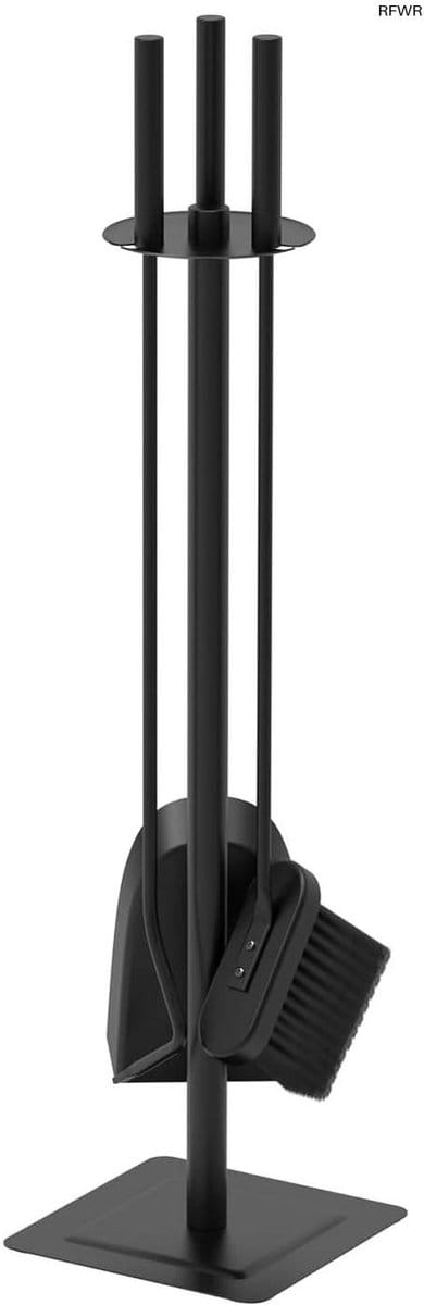 RFWR® 4-delige Openhaardset met Smeedijzeren Gereedschap en Houder - Handige Open Haard Accessoires