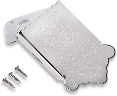 Vervangende Mandoline Tailpiece van Metaal met 3 Schroeven - Ideaal voor Mandoline en Gitaar, Duurzaam en Betrouwbaar