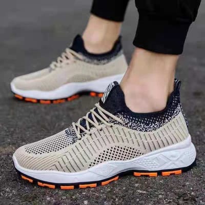 Chaussures de Sport d'Automne pour Hommes Baskets Décontractées Confortables pour Hommes Chaussures de Course Légères et Respirantes Baskets pour Hommes Tenis Masculino 43 café
