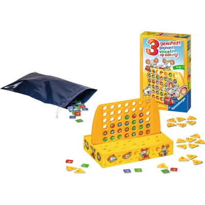 Ravensburger 3 op een rij - pocketspel