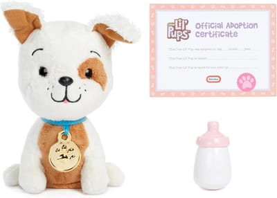 Schattige Pluchen Puppy Knuffeldier met Verzorgingsaccessoires