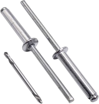 Blindklinknagels - Popnagels - Bevestigen van materialen - Aluminium met stalen doorn - 48 x 24 mm - Aluminium
