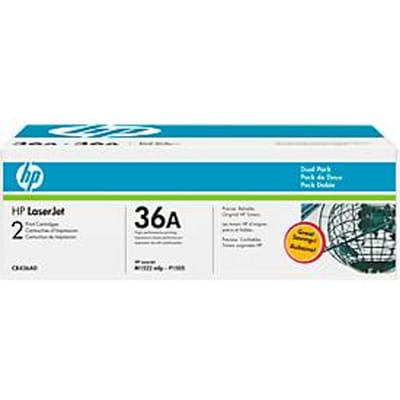 Voordeelpakket 2 x HP LaserJet CE436AD (Nr. 36A) printcassette zwart