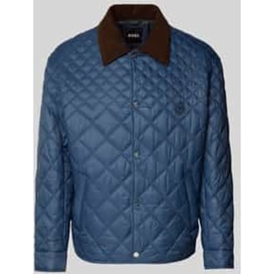 Regular fit Gewatteerd jack met Kraag van corduroy Model 'C-COSMIX'