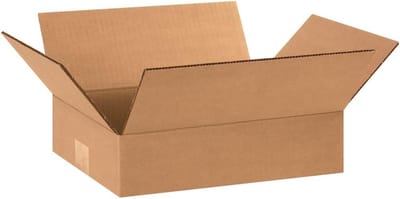 Golfkartonnen Dozen - Verzenddozen Plat - Verpakken En Verzenden - Ondiepe Producten Ideaal - 25 Stuks 30cm - Kraft