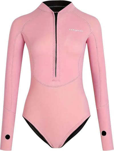 Bovista Wetsuit Dames - Swimsuit - Shorty - Surfpak - Duikpak - Lange Mouw - Zwemsuit - Roze - XS