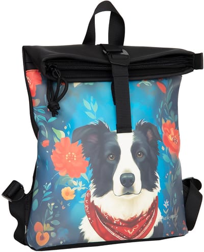 New Rebels Mart Arts Los Angeles Rolltop Rugzak 7L Border Collie