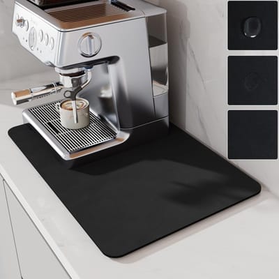 Dailygoods- Koffiemat - Absorberende Droogmat - Onder Koffiezetapparaat - Werkblad Bescherming - Hoogwaardige Materialen - 50x30cm - Afwasdroogmat