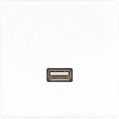 Jung MALS1122WW Wandcontactdoos met USB Inzetstuk LS 990, LS design, LS plus Alpine-wit 1 stuk(s)