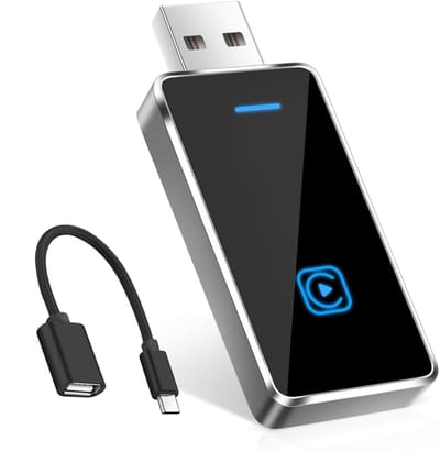 REN® Carplay dongle - Android Auto Dongle - Carlinkit - Zilver - 13cm x 10cm x 2cm